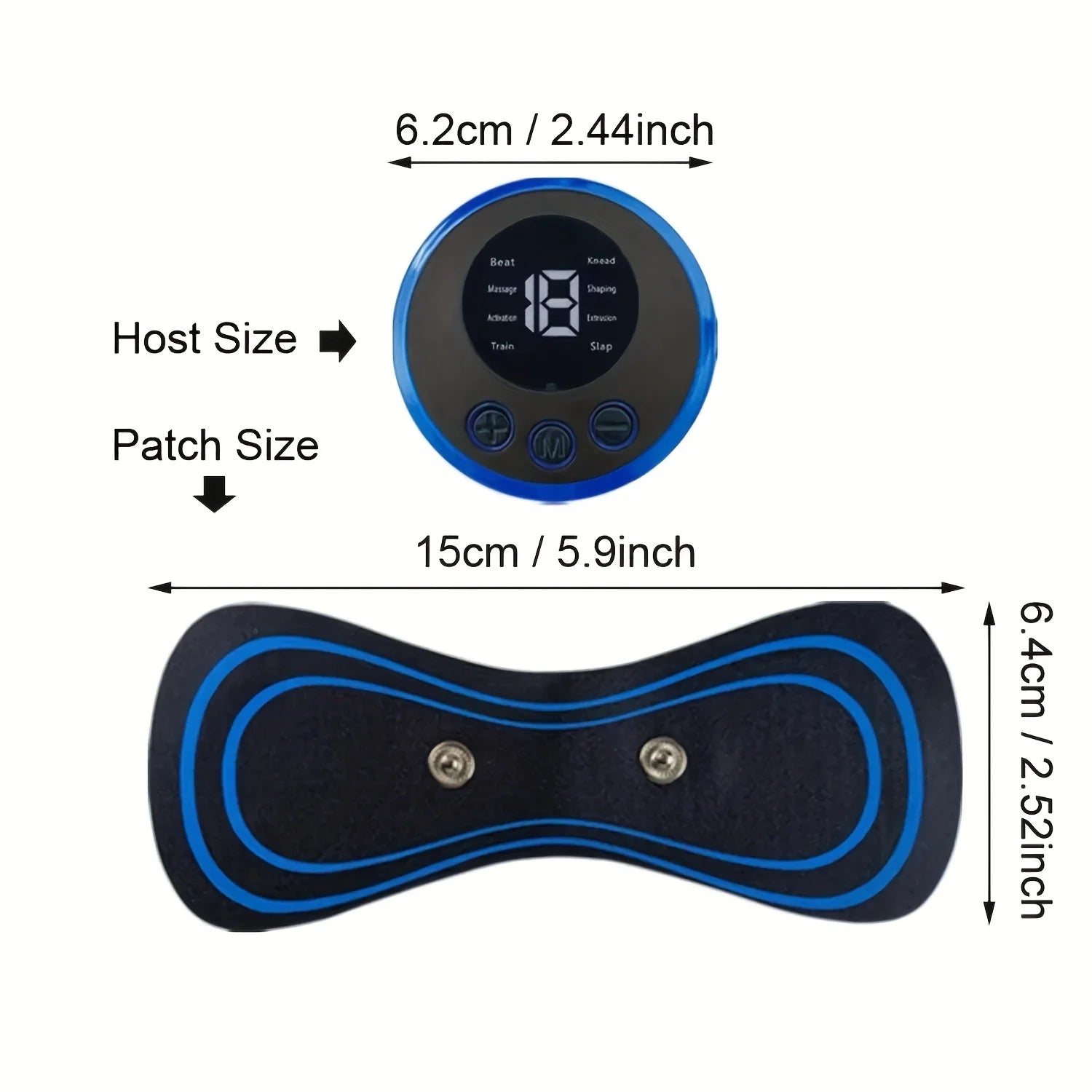 EMS Microcurrent Mini Massager – 8 Modes, 19 Intensities